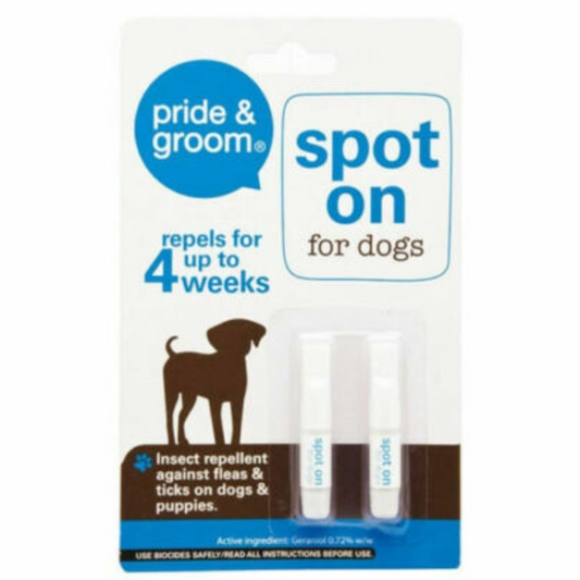 Spot On Flea and Tick Insect Repellent For Dogs